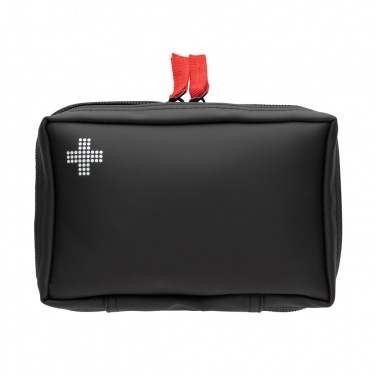 Logo trade promotional product photo of: RCS recycled nubuck PU pouch  first aid set