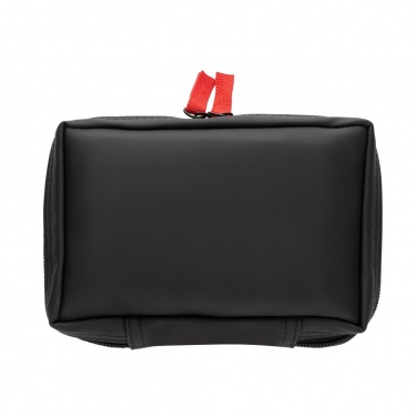 Logo trade promotional products image of: RCS recycled nubuck PU pouch  first aid set