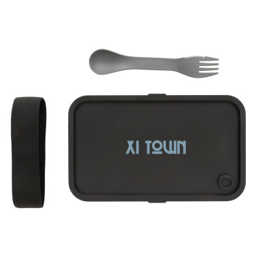 Logotrade advertising product picture of: GRS recycled PP lunch box with spork