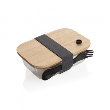 Logotrade promotional products photo of: Glass lunchbox with bamboo lid