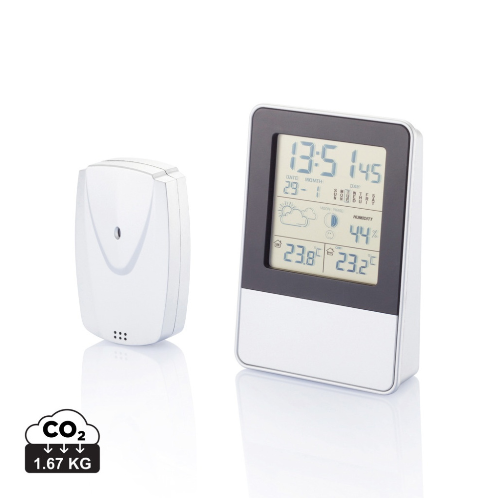 Logotrade promotional merchandise picture of: Indoor/outdoor weather station