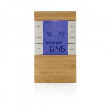 Logo trade promotional item photo of: Utah RCS rplastic and bamboo weather station