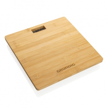 Logo trade promotional products picture of: Grundig Bamboo Digital Body Scale