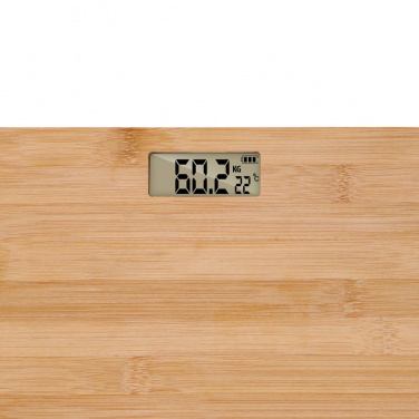 Logo trade promotional gifts image of: Grundig Bamboo Digital Body Scale