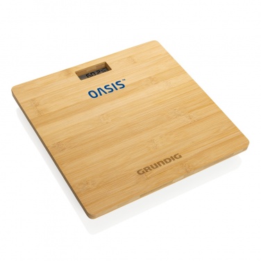 Logotrade promotional merchandise image of: Grundig Bamboo Digital Body Scale
