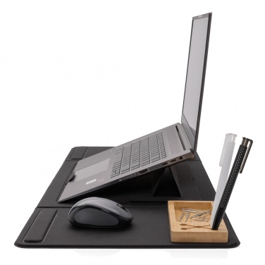 Logotrade promotional merchandise photo of: Impact AWARE RPET Foldable desk organizer with laptop stand