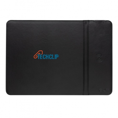 Logo trade business gifts image of: Swiss Peak RCS recycled PU 10W wireless charging mousepad