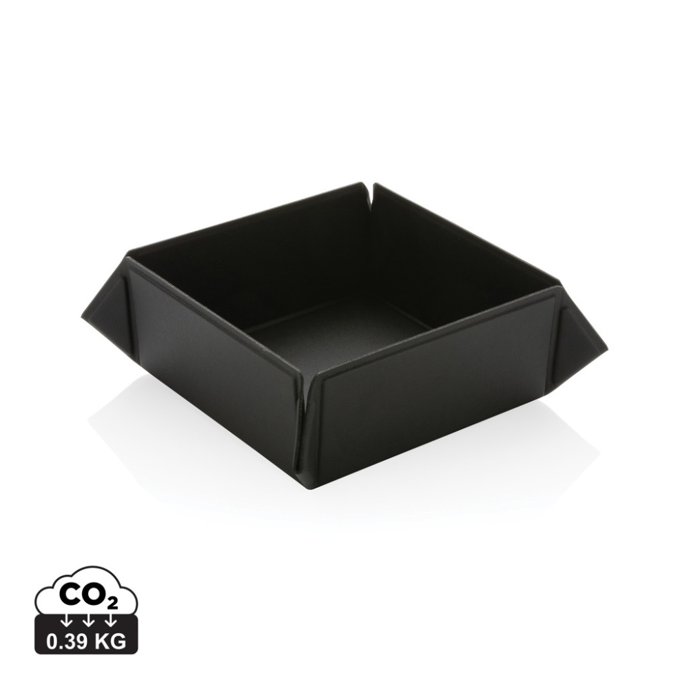 Logo trade business gift photo of: Swiss Peak RCS recycled PU foldable magnetic storage tray