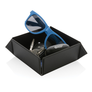 Logo trade promotional giveaways image of: Swiss Peak RCS recycled PU foldable magnetic storage tray