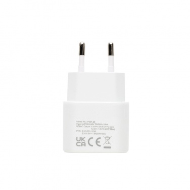 Logo trade advertising products picture of: Boost RCS reycled PET 20W type C 2 pcs charging set