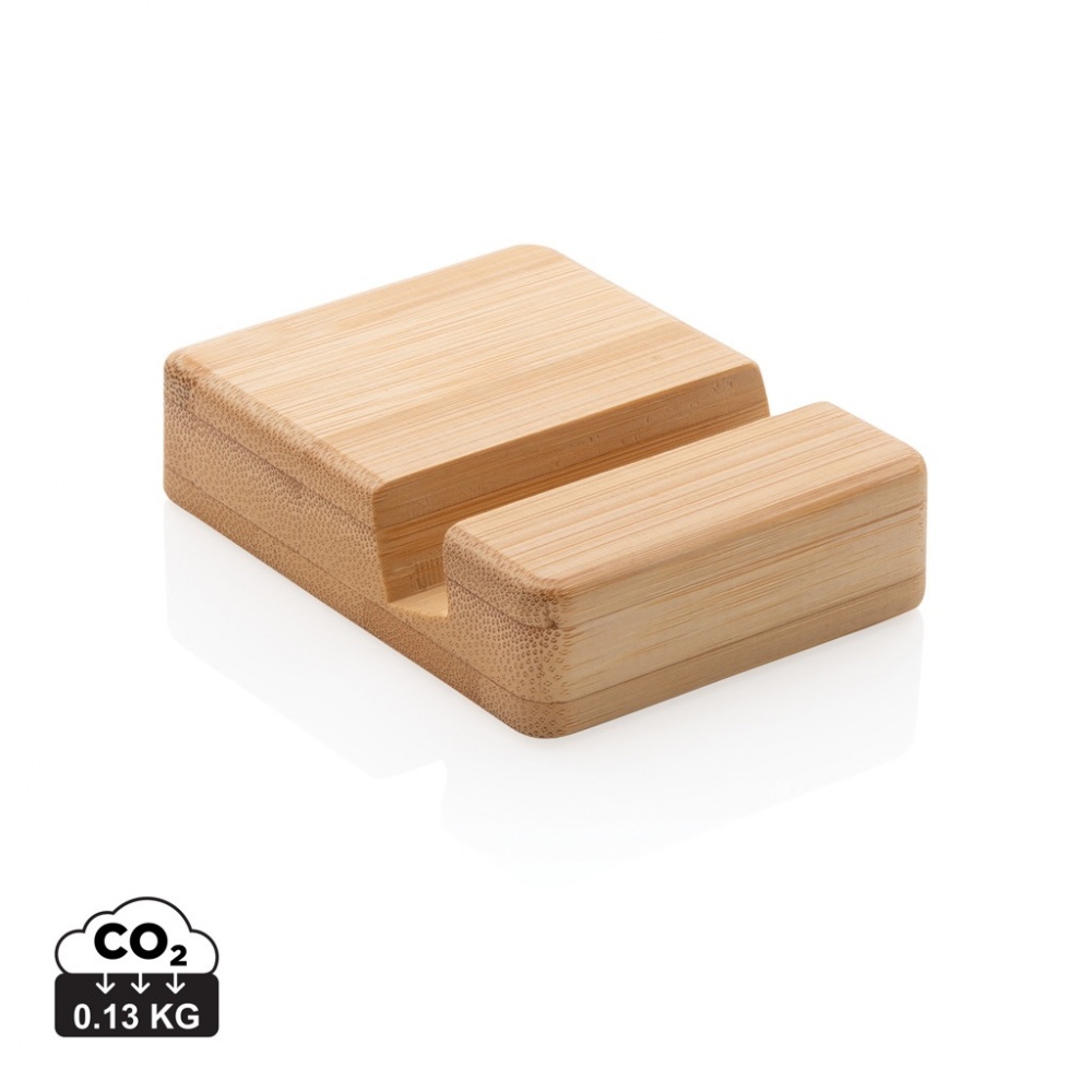Logo trade promotional products picture of: Bamboo phone stand XD