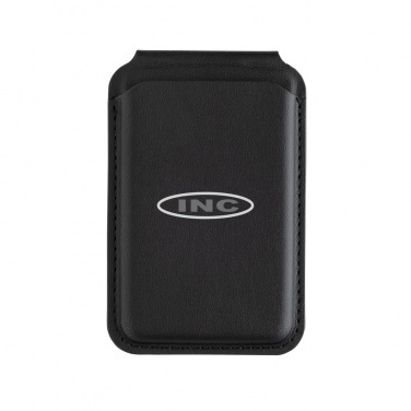Logo trade promotional giveaways image of: Magstand RCS recycled PU magnetic phone wallet with stand