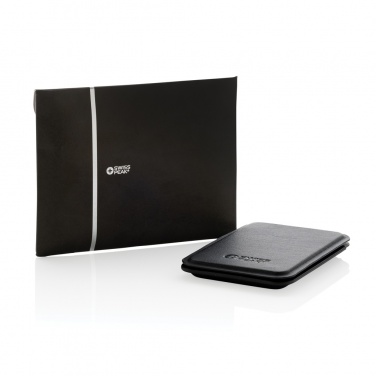 Logo trade promotional gifts picture of: Magstand RCS recycled PU magnetic phone wallet with stand