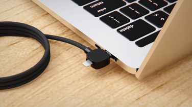 Logo trade business gift photo of: Urban Vitamin Stockton 65W RCS RTPE/RPET magnetic cable