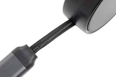 Logo trade corporate gifts image of: Terra RCS recycled aluminium retractable 6 in 1 cable