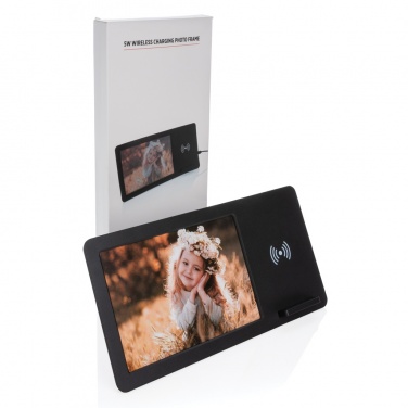 Logotrade corporate gift image of: 5W Wireless charger and photo frame