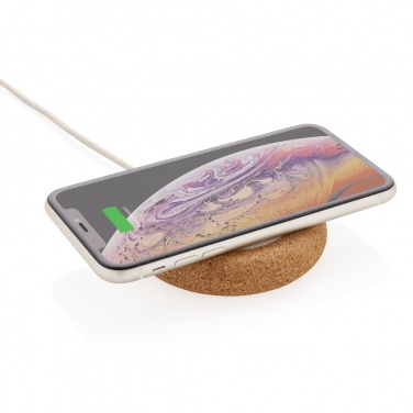 Logotrade promotional merchandise photo of: Cork and Wheat 5W wireless charger