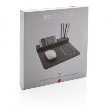 Logotrade corporate gift image of: Air mousepad with 5W wireless charging and USB