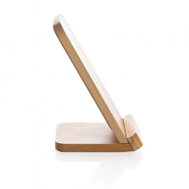Logotrade promotional merchandise image of: Bamboo 5W wireless charging stand