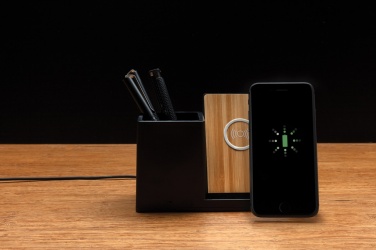 Logo trade advertising products image of: Ontario RCS recycled plastic 10W wireless charger