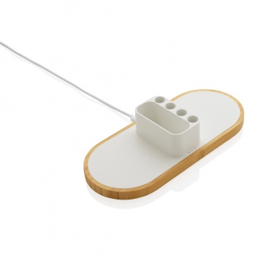 Logo trade promotional items image of: Ontario RCS rplastic 10W dual wireless