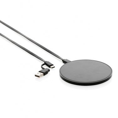 Logotrade promotional giveaway image of: RCS standard recycled plastic 10W wireless charger