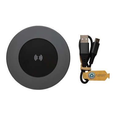 Logo trade promotional product photo of: Terra RCS recycled aluminium 10W wireless charger