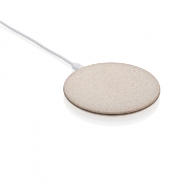 Logo trade promotional merchandise image of: 5W Wheat straw wireless charger