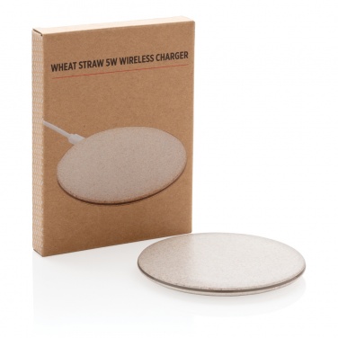 Logotrade promotional merchandise picture of: 5W Wheat straw wireless charger