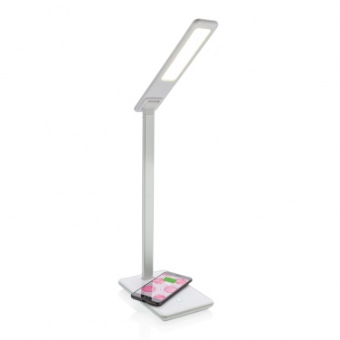 Logo trade promotional giveaways picture of: 5W Wireless Charging Desk Lamp