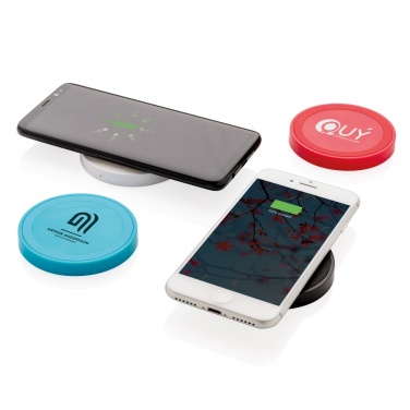 Logo trade promotional merchandise image of: 5W wireless charging pad round
