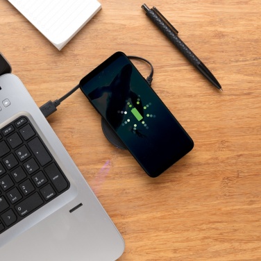 Logo trade corporate gifts image of: 5W wireless charging pad round