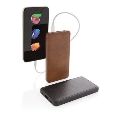 Logo trade corporate gifts image of: Tusca 10.000 mAh PU powerbank