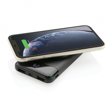 Logo trade advertising product photo of: 10.000 mah wireless powerbank with watch charger