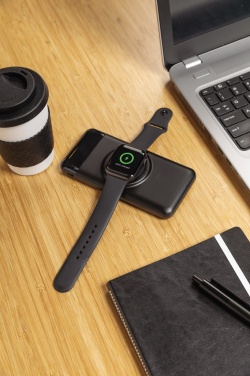 Logo trade promotional items picture of: 10.000 mah wireless powerbank with watch charger