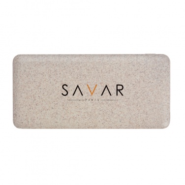 Logotrade promotional giveaway image of: 10.000 mah wheat straw powerbank