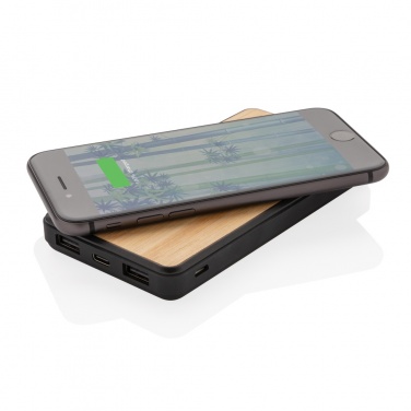 Logotrade corporate gift picture of: RCS recycled plastic 8000 mAh Wireless Powerbank