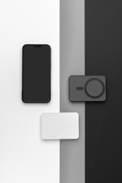 Logotrade business gift image of: Magnetix RCS recycled plastic 5000 mah magnetic powerbank