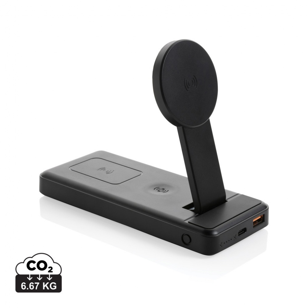 Logotrade promotional giveaway picture of: Fenwick RCS recycled plastic 10000mah  3 in 1 fast powerbank