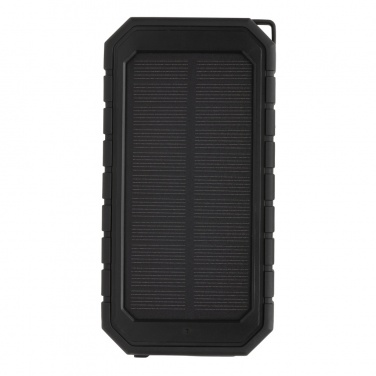 Logo trade promotional gift photo of: RCS recycled plastic Solar powerbank with 10W Wireless