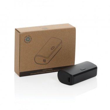 Logotrade advertising product picture of: FlashCharge RCS rplastic 5000 mah fast charge powerbank