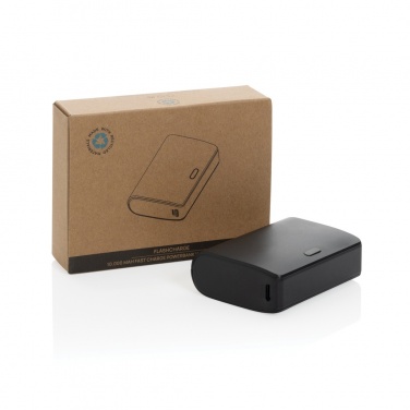 Logo trade business gifts image of: FlashCharge RCS rplastic 10000 mah fast charge powerbank