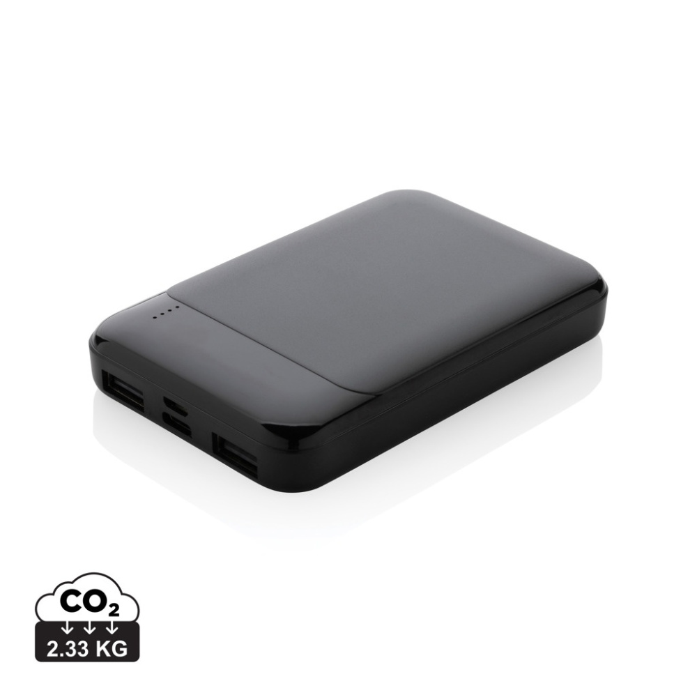 Logo trade promotional items image of: RCS recycled plastic 5.000 mAh powerbank