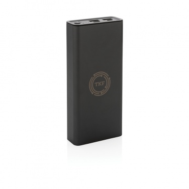 Logo trade promotional merchandise picture of: Terra RCS recycled 20W aluminium powerbank 20.000 mAh