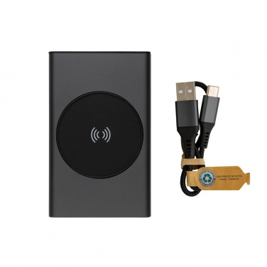 Logotrade advertising product picture of: Terra RCS recycled aluminium 5000 mAh powerbank 5W wireless