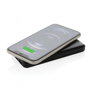 Logo trade corporate gifts image of: RCS standard recycled plastic wireless powerbank