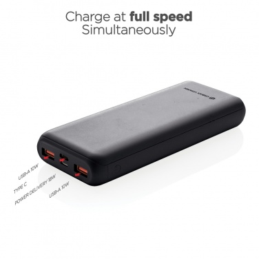 Logo trade promotional products picture of: Urban Vitamin Pasadena 20.000 mAh 18W PD powerbank