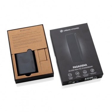Logo trade business gift photo of: Urban Vitamin Pasadena 20.000 mAh 18W PD powerbank