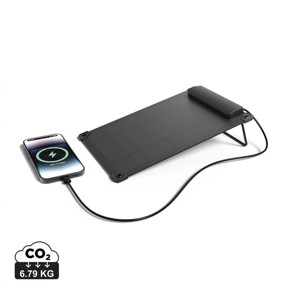 Logo trade advertising product photo of: Solarpulse rplastic portable solar panel 5W
