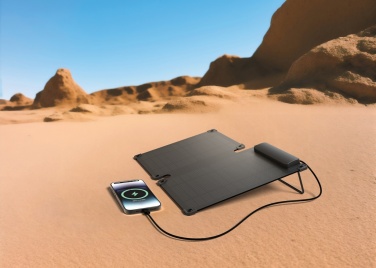 Logo trade advertising products picture of: Solarpulse rplastic portable Solar panel 10W